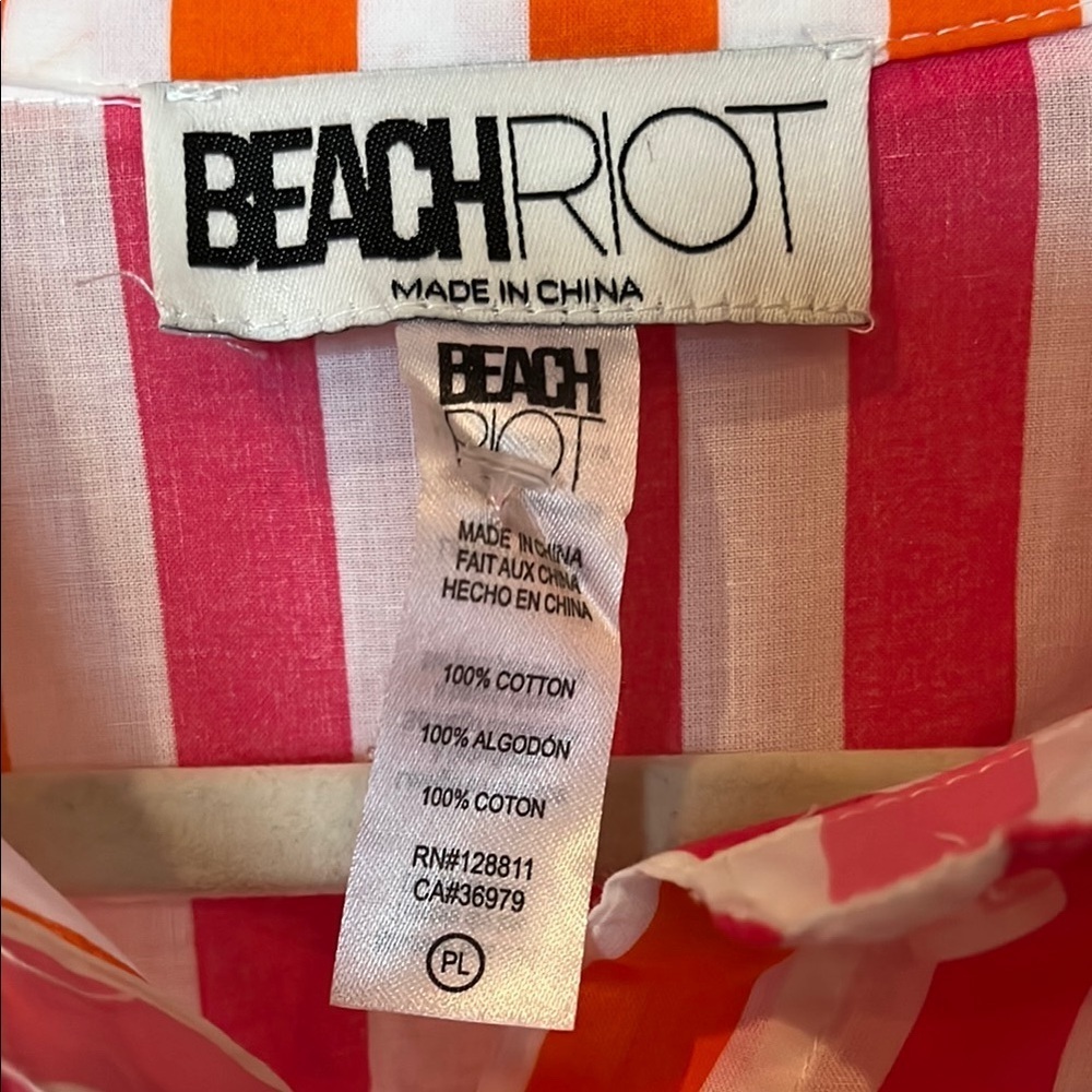# Beach Riot Oversized L Button Down Shirt - Picture 2 of 3